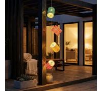 Garden Greatness Solar Hanging Boho Chain Lantern