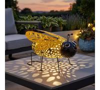 Garden Greatness Solar Silhouette Buzzy Bee Light Garden Greatness Multicolor