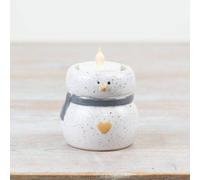 Garden Greatness Speckled Snowman Tealight Holder | Size: 1 Pack Garden Greatness Multicolor 1 Pack