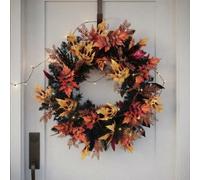 Garden Greatness Spooky Faces Autumn Foliage Wreath
