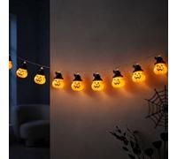 Garden Greatness Spooky Jack-O'-Lantern String Lights