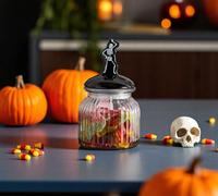 Garden Greatness Spooky Skeleton Candy Sweet Jar in Black | Size: 1 Pack Garden Greatness Black 1 Pack
