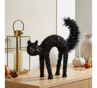 Garden Greatness Spooky Sparkling Tinsel Cat Decoration