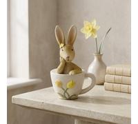 Garden Greatness Spring Rabbit In Teacup Ornament