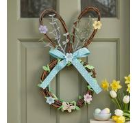 Garden Greatness Springtime Bunny Head Door Wreath | Size: 1 Pack Garden Greatness Multicolor 1 Pack