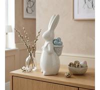 Garden Greatness Springtime Easter Bunny Blue Eggs Ornament