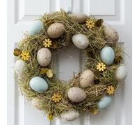Garden Greatness Springtime Easter Egg Wreath with Flowers | Size: 1 Pack Garden Greatness Multicolor 1 Pack