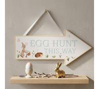 Garden Greatness Springtime Egg Hunt This Way Hanging Sign | Size: 1 Pack Garden Greatness Multicolor 1 Pack