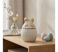 Garden Greatness Springtime Egg Shaped Jar With Decorative Bow | Size: 1 Pack Garden Greatness Multicolor 1 Pack