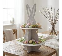 Garden Greatness Springtime Felt Rabbit Display Stand in Grey | Size: 1 Pack Garden Greatness Grey 1 Pack