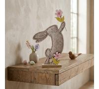 Garden Greatness Springtime Felt Rabbit With Flowers