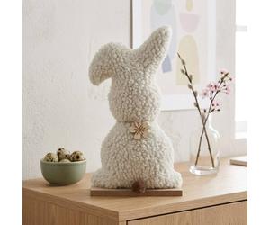 Garden Greatness Springtime Fluffy Blanc Bunny Decoration in White | Size: 1 Pack Garden Greatness White 1 Pack