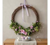 Garden Greatness Springtime Hanging Peony Floral Wreath