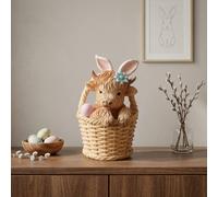 Garden Greatness Springtime Highland Cow In Basket | Size: 1 Pack Garden Greatness Multicolor 1 Pack