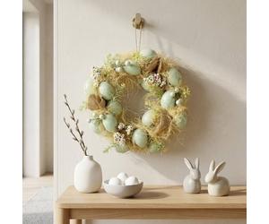 Garden Greatness Springtime Pastel Green Egg Wreath | Size: 1 Pack Garden Greatness Multicolor 1 Pack