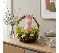 Garden Greatness Springtime Pink Bunny Easter Basket