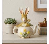 Garden Greatness Springtime Rabbit In Teapot Ornament