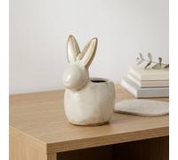 Garden Greatness Springtime Rabbit Tabletop T-Light Holder in Cream | Size: 1 Pack Garden Greatness Cream 1 Pack