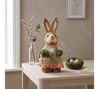 Garden Greatness Springtime Straw Mrs Rabbit Decoration | Size: 1 Pack Garden Greatness Multicolor 1 Pack
