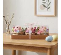 Garden Greatness Springtime Three Birds In Nests Decoration