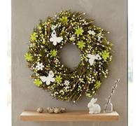 Garden Greatness Springtime Twig Floral Butterfly Wreath