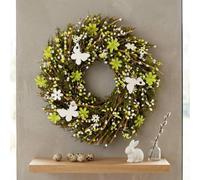 Garden Greatness Springtime Twig Floral Butterfly Wreath | Size: 1 Pack Garden Greatness Multicolor 1 Pack