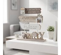 Garden Greatness Standing Family Pebble Plaque | Size: 1 Pack Garden Greatness Multicolor 1 Pack