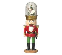Garden Greatness Standing Nutcracker Snowglobe Ornament in Red | Size: 1 Pack Garden Greatness Red 1 Pack
