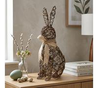 Garden Greatness Standing Rattan Bunny Decoration