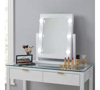 Garden Greatness Studio Glow LED Touch Vanity Mirror in White Garden Greatness White