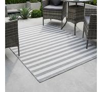 Garden Greatness Stylish Outdoor Woven Rug Large Stripe