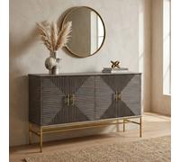 Garden Greatness Suar Grey Wash Mango Wood Sideboard in Brown | Size: 1 Pack Garden Greatness Brown 1 Pack