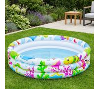 Garden Greatness Summer Fun Three Ring Inflatable Paddling Pool Garden Greatness Multicolor