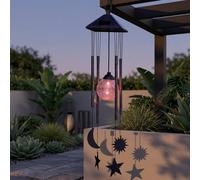 Garden Greatness Sun Moon & Star Solar Wind Chime Garden Greatness Multicolor