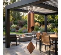 Garden Greatness Swiss Cow Bell Musically Toned Windchime in Copper | Size: 1 Pack Garden Greatness Copper 1 Pack