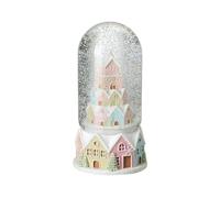 Garden Greatness Tall Pastel Houses Winter Snowglobe | Size: 1 Pack Garden Greatness Multicolor 1 Pack