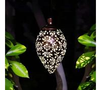 Garden Greatness Tear Drop Hanging Solar Garden Light in Bronze | Size: 1 Pack Garden Greatness Bronze 1 Pack