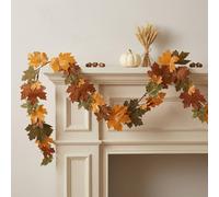 Garden Greatness The Harvest Velvet Mixed Autumn Garland | Size: 1 Pack Garden Greatness Multicolor 1 Pack