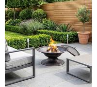 Garden Greatness Toscana Diamond Pattern Embossed Firepit in Bronze | Size: 1 Pack Garden Greatness Bronze 1 Pack