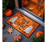 Garden Greatness Trick Or Treat Ghost Halloween Doormat in Orange | Size: 1 Pack Garden Greatness Orange 1 Pack