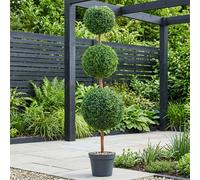 Garden Greatness Trio Triple Ball Artificial Topiary Tree Garden Greatness Multicolor