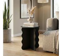 Garden Greatness Urban Jet Wave Side Table in Black | Size: 1 Pack Garden Greatness Black 1 Pack