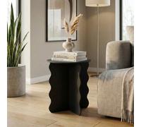 Garden Greatness Urban Jet Wooden Wave Side Table