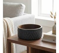 Garden Greatness Urban Matt Carved Bowl Decoration in Black | Size: 1 Pack Garden Greatness Black 1 Pack