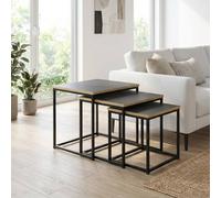 Garden Greatness Urban Square Nest of Tables in Brown | Size: 1 Pack Garden Greatness Brown 1 Pack