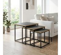 Garden Greatness Urban Wooden Square Nest Of Tables