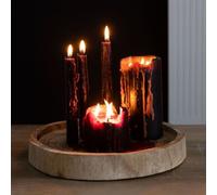 Garden Greatness Vampire Tears Halloween Pillar Candle - 3 Wick in Black | Size: 1 Pack Garden Greatness Black 1 Pack