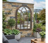 Garden Greatness Victorian Arched Brushed Garden Mirror | Size: 1 Pack Garden Greatness Multicolor 1 Pack