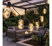 Garden Greatness Vintage Filament Solar String Lights
