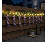 Garden Greatness Violet Solar Wisteria String Lights in White | Size: 1 Pack Garden Greatness White 1 Pack